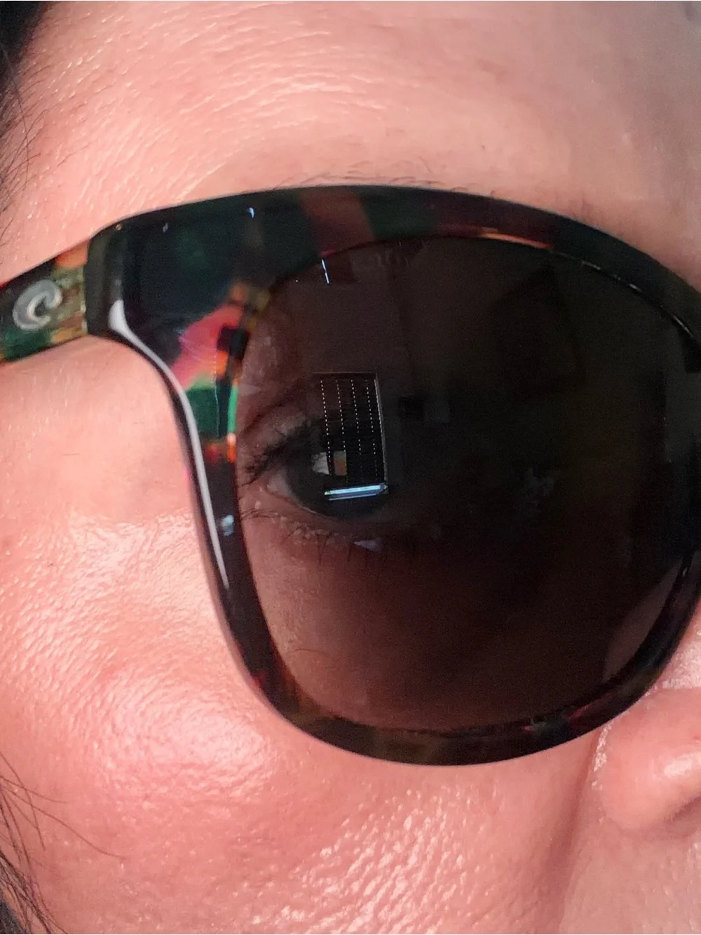 Costa Tortoiseshell Frame Sunglasses with Dark Lenses